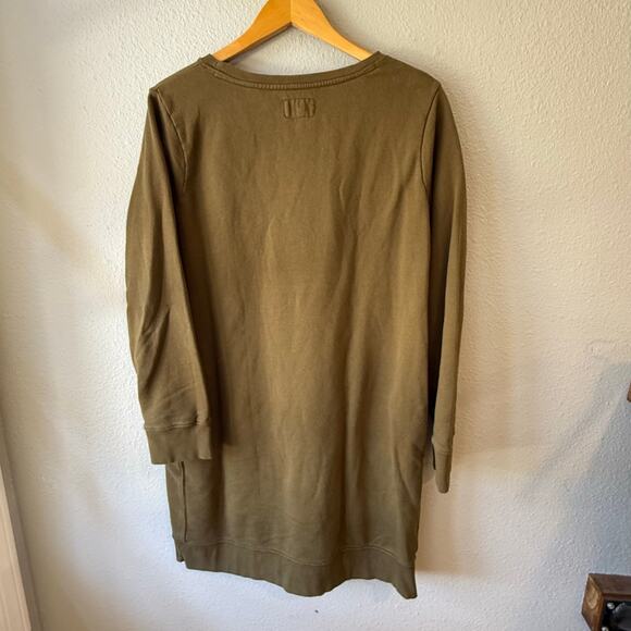 pact The Downtime Organic Cotton Sweatshirt Dress Green Size XL Sustainable - Picture 5 of 6